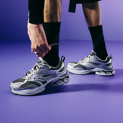 SAUCONY索康尼GRID FUSION新款复古休闲通勤训练运动跑步鞋S79063