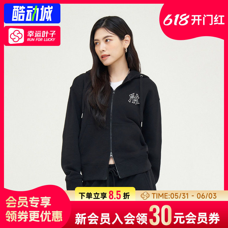 幸运叶子|MLBNY大标卫衣秋季运动服宽松男女装套头衫