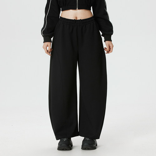 MLB官方男裤女裤2026春季新款束脚弯刀裤休闲宽松潮流运动长裤