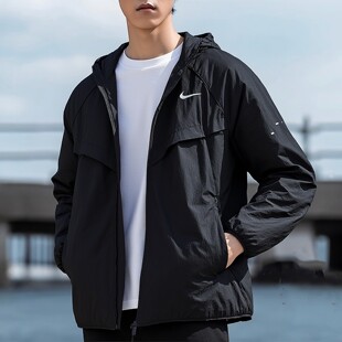 Nike耐克外套男款官方正品运动服2026春季新款黑色训练跑步夹克男