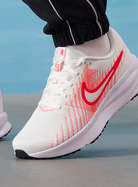 幸运叶子|耐克男鞋NIKE RUN DEFY跑步鞋2026新款白红色休闲运动鞋