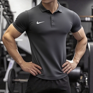 短袖 耐克男装 25夏新款 官方DRI 跑步运动服IB8831 FIT速干衣POLO衫