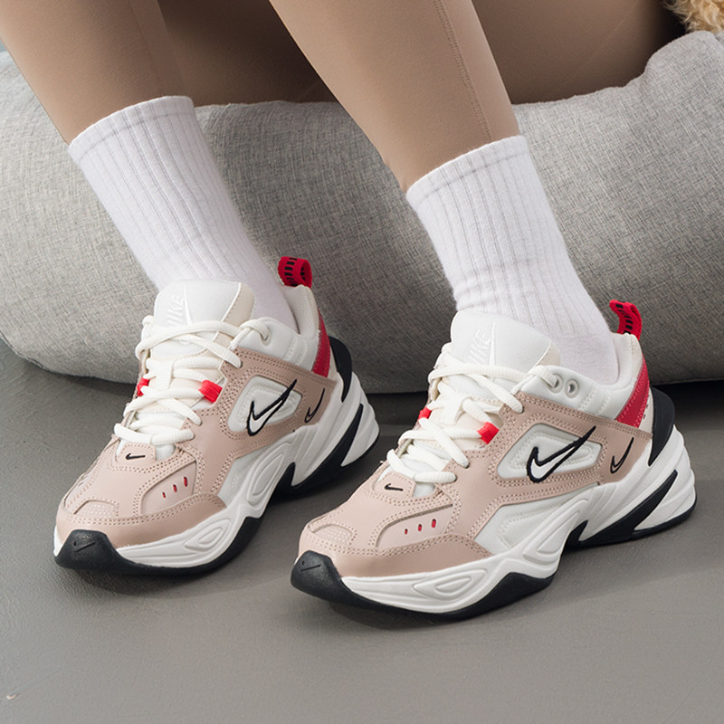耐克女鞋官方正品NIKE M2K TEKNO老爹鞋2025冬季款粉色运动休闲鞋