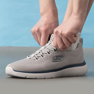 新品 春季 健步鞋 GRY 休闲慢走鞋 8790439 轻便缓震运动鞋 斯凯奇男鞋
