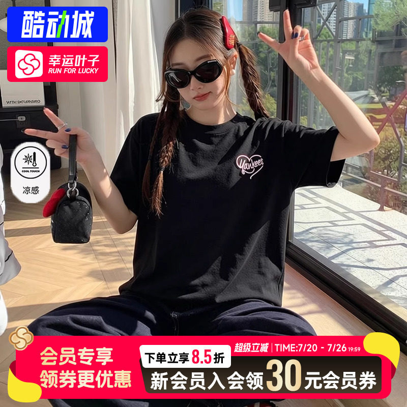 幸运叶子|MLB纽约洋基男装女装新款官方正品情侣休闲短袖半袖上衣