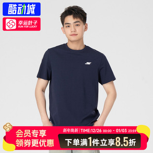 透气健身跑步训练T恤衫 斯凯奇男装 运动短袖 新款 休闲上衣 2025秋季