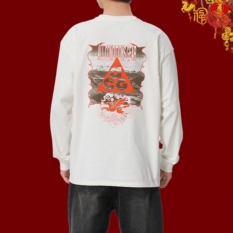 耐克速干长袖T恤男装ACG马年限定卫衣新年款运动服透气长袖套头衫,运动服/休闲服装,运动T恤,淘宝优惠券,粉丝福利购,淘宝优惠卷