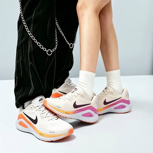 NIKE耐克女鞋26新款STRUCTURE网面情侣跑步鞋奶芋撞色渐变休闲鞋