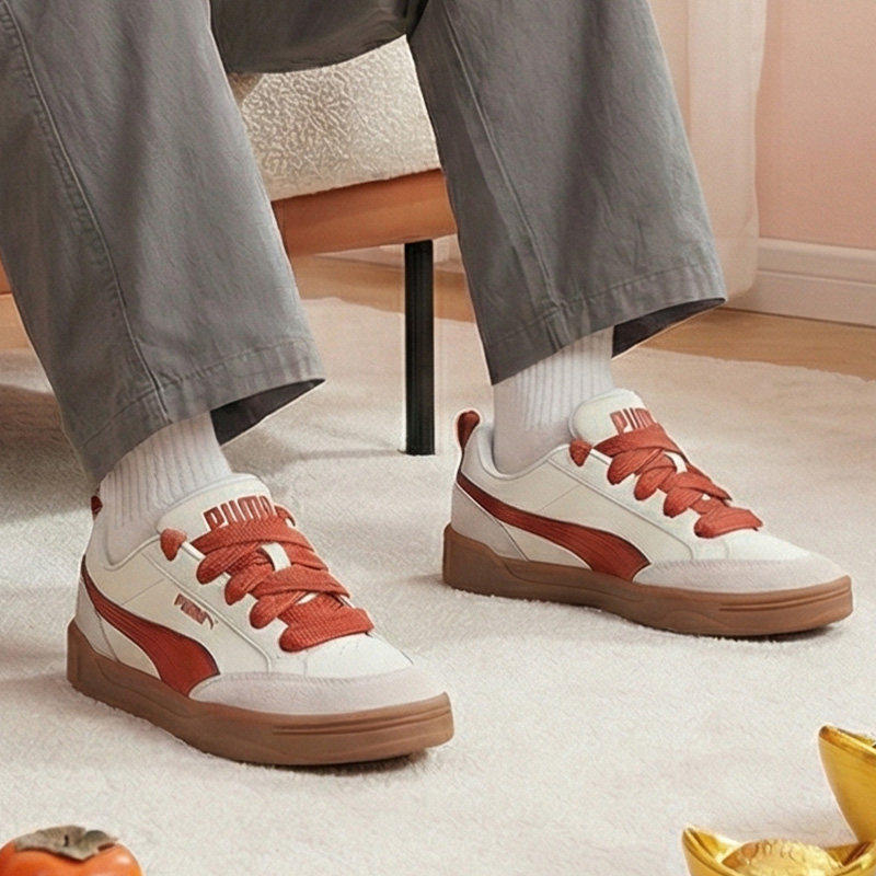 彪马男鞋官方正品Park Lifestyle火红色板鞋2026春季款运动休闲鞋,运动鞋new,板鞋,淘宝优惠券,粉丝福利购,淘宝优惠卷