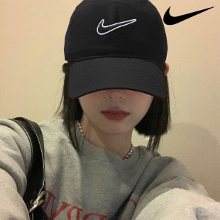 Nike耐克官方正品 帽子遮阳帽休闲鸭舌帽 黑色棒球帽男女运动帽新款