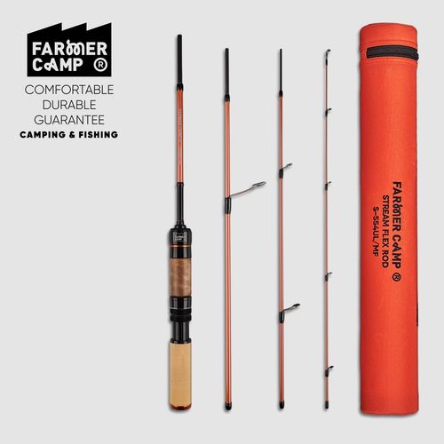 Farmer Camp灵溪路亚竿多节旅行便携弹射鱼竿溪流 微物马口直柄竿