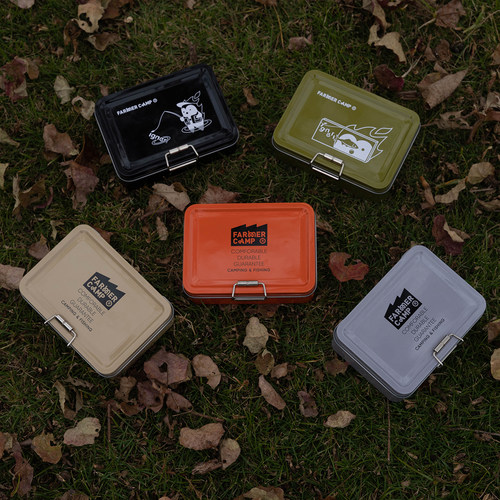 Farmer Camp小物钓配件盒飞蝇路亚饵料盒鱼线鱼钩亮片毛钩收纳盒