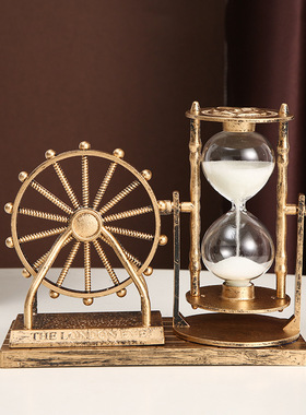 伦敦眼摩天轮沙漏创意学生礼物复古怀旧家居装饰摆件男女生日礼物