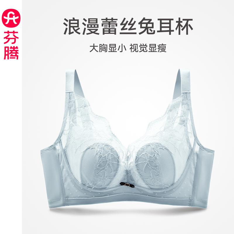 芬腾女士内衣大胸显小蕾丝文胸