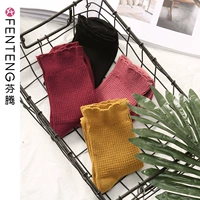 Fen Tengchun mùa thu của phụ nữ vớ rắn màu cotton vớ thời trang cá tính đại học gió triều vớ tươi phong cách vớ cotton - Bít tất nữ tất chân