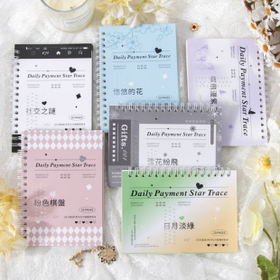 番茄酱少女日付线圈拼贴本 白卡纸电影胶片框手帐装饰素材纸本
