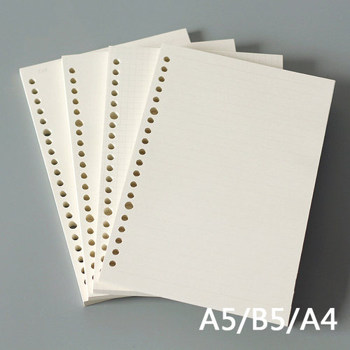 A5A4B520/26/30孔活页纸替芯