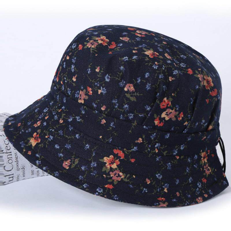 帽子女户外出游太阳帽可折叠春夏盆帽中老年渔夫帽防晒帽中老年帽