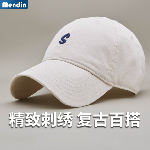 韩版简约刺绣S字母软顶春夏休闲棒球帽防晒遮阳帽纯色百搭男女帽