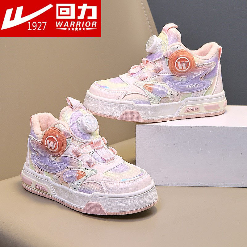 品牌正品回力女童加绒二棉鞋秋冬7宝宝棉靴保暖6-12岁儿童高帮鞋8