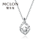 Натуральная инкрустация камня для воды, бриллиантовая модная подвеска, золото 750 пробы, простой и элегантный дизайн