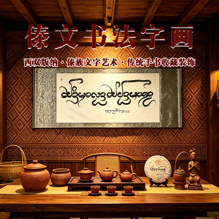 西双版纳傣族手书傣文字画收藏