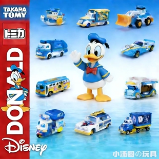 TOY 现货TOMY 迪士尼唐纳德唐老鸭汽船合金模型 小汤圆