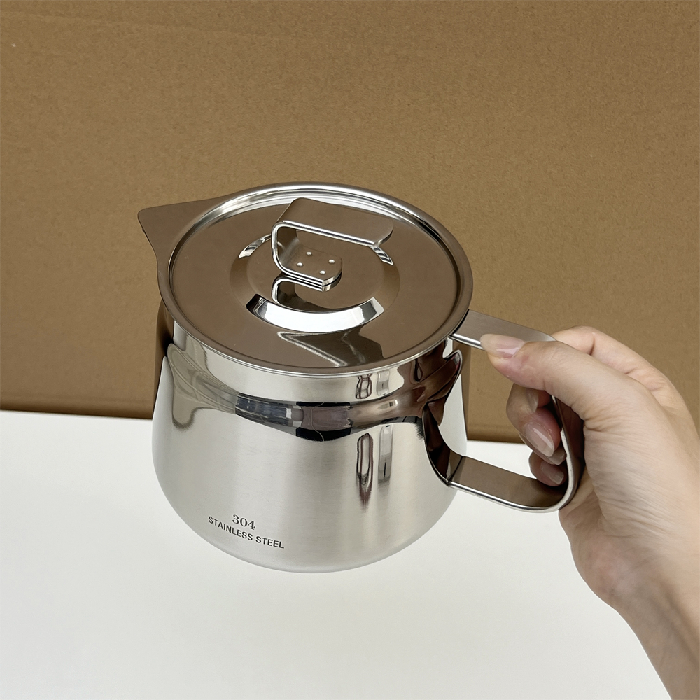 304不锈钢油罐厨房家用滤油壶储油罐猪油罐壶专用耐高温存油罐