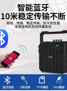 Philips/飞利浦sd60大功率唱歌广场舞音响音箱户外手提蓝牙重低音
