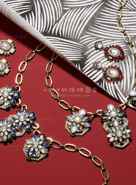 美国轻奢新年宝石古铜色项链