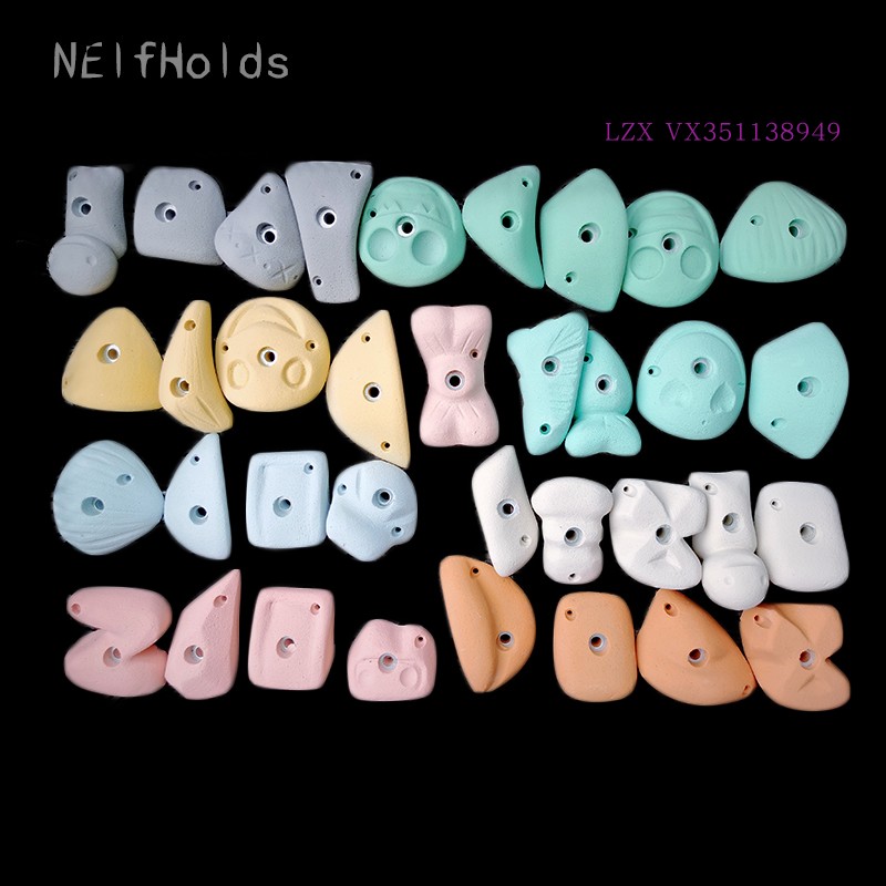 攀爬墙NELFHOLD树脂攀岩点感统