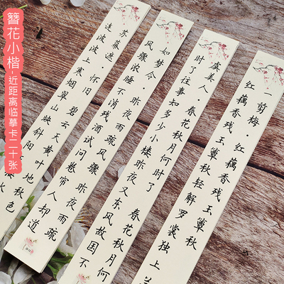 簪花小楷女生使用象牙毛笔字帖