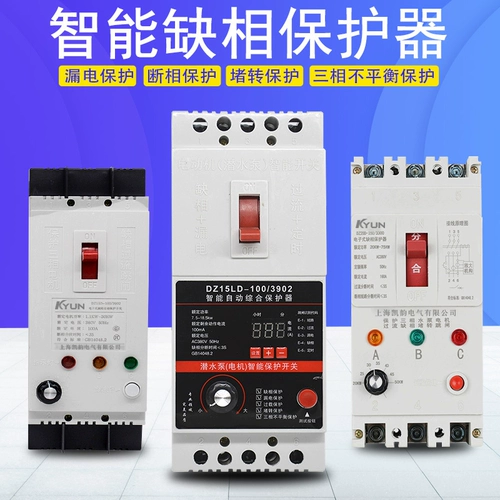 DZ15D-100A Отсутствие фазовой защитной двигателя/вентилятор/погружаемое насосное выключатель.