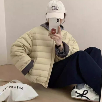 羽绒服宽松显瘦白鸭绒保暖外套女