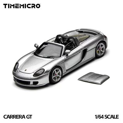 TimeMicro 1:64 卡雷拉 GT 银色 合金汽车模型  礼物 收藏 摆件