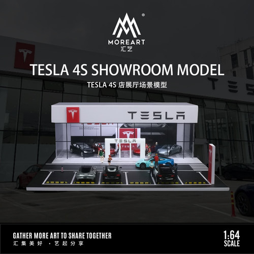 灯光停车场MoreArt164TESLA