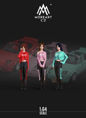 时光TimeMicro1:64 马自达 MX5 素色 合金汽车模型 跳灯 可拆卸