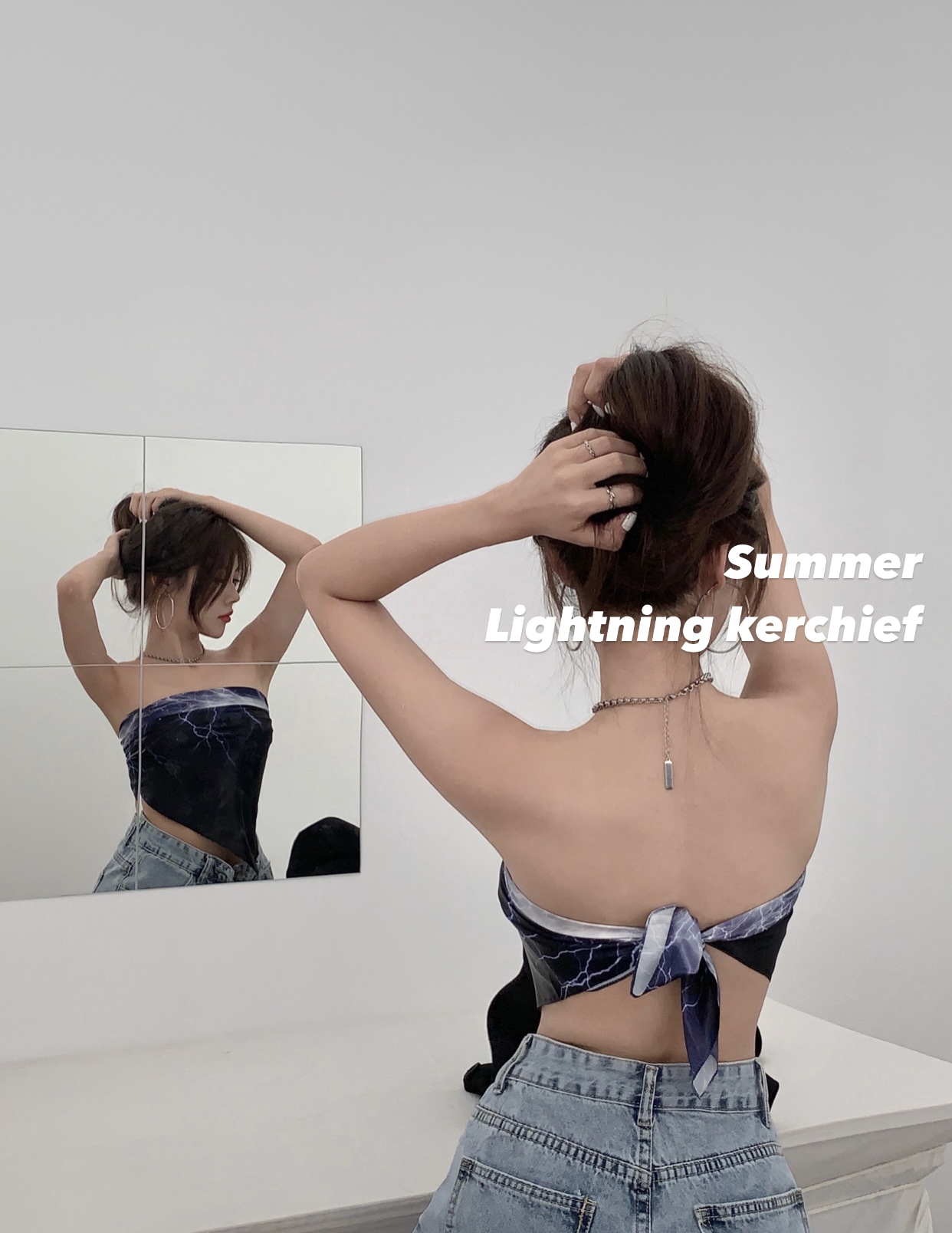 A variety of ice silk satin bra printing suspender vest