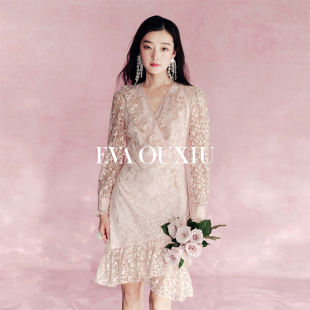 伊华欧秀连衣裙 OUXIU EVA 51WAQ4967 限时直降