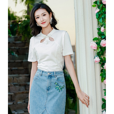 【限时直降】伊华欧秀梭织T恤42WZT4760