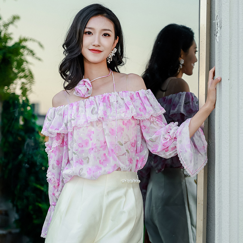 【限时直降】伊华欧秀雪纺衫42KAC4828