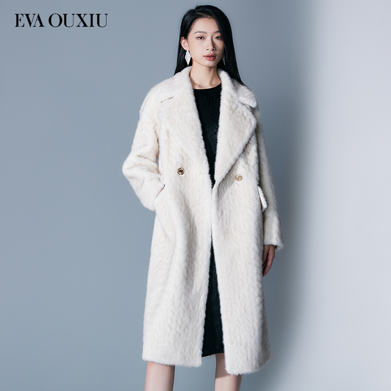 OUXIU/欧袖聚酯纤维毛呢常规款