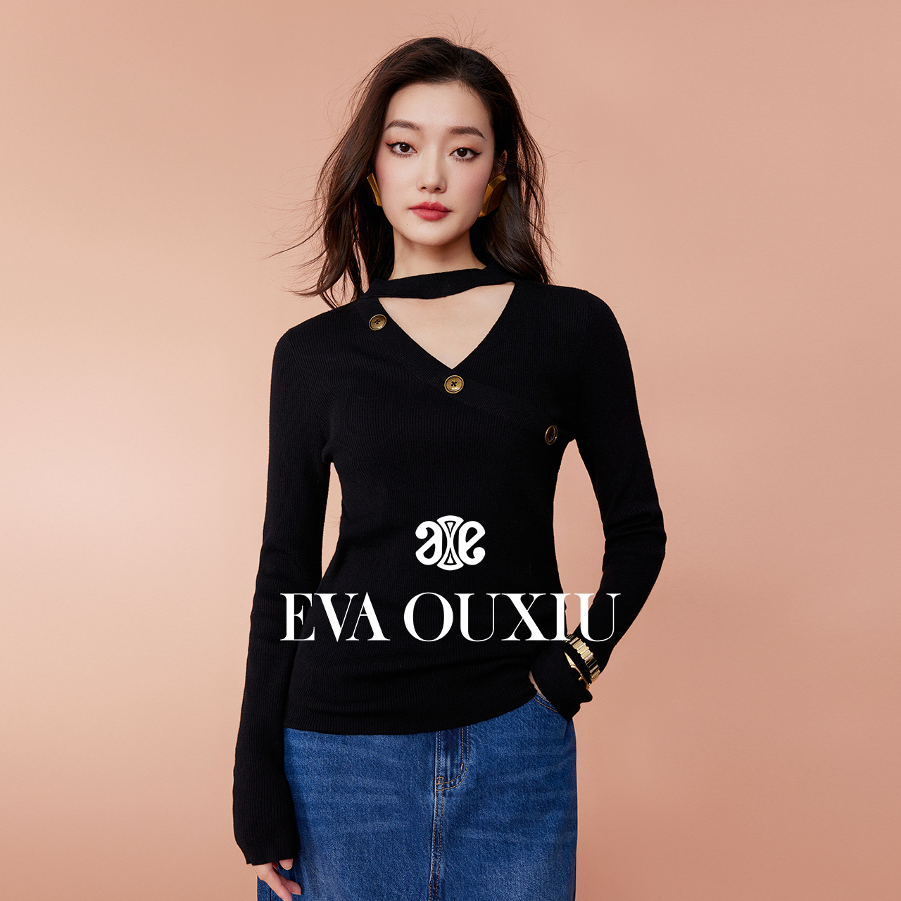 EVAOUXIU/伊华欧秀通勤风修身