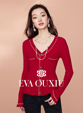 【限时直降】EVA OUXIU/伊华欧秀针织衫E35ZM0826