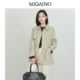 宽松百搭小个子休闲短款 时尚 风衣外套 春秋新款 Migaino曼娅奴女装