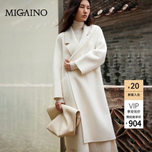 Migaino曼娅奴女装2026年秋冬新款OL风气质感优雅通勤时髦大衣