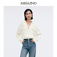 商场同款 Migaino曼娅奴女装 2025新款 宽松慵懒风衬衫 MP12AC039