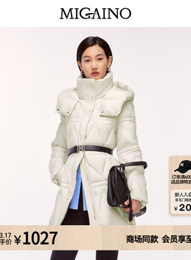 Migaino曼娅奴女装冬新款经典简约鸭绒保暖羽绒服MO42IB057