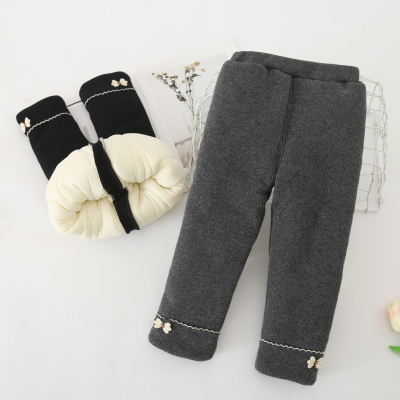 宝宝棉裤冬装加绒儿童云朵棉小童一条过冬裤子女童夹棉加厚打底裤