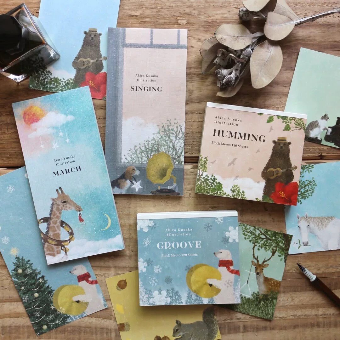 蘑菇屯 日本进口 cozyca表现社25年秋季新款便签本一笔笺 日下明